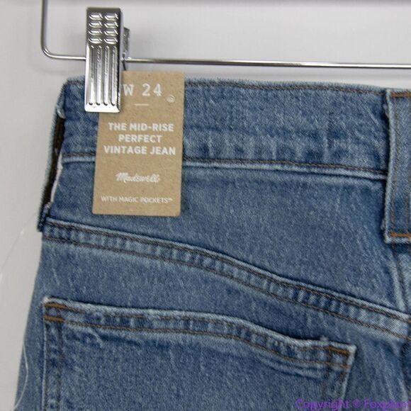 NEW Madewell The Mid-Rise Perfect‎ Vintage Jean in Enmore Wash, 24 - Picture 15 of 16